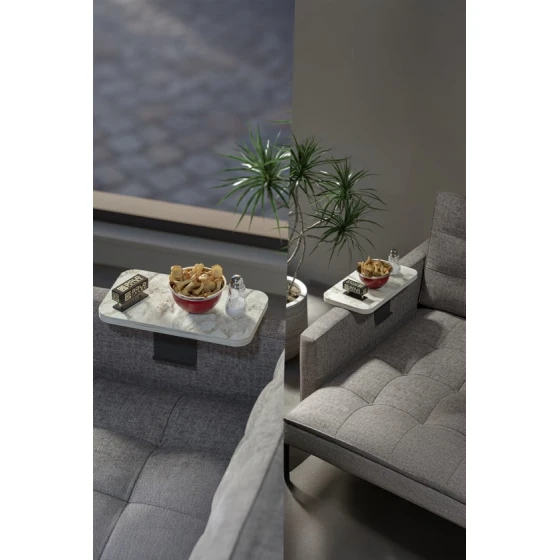 Журнальный столик Zigon Sehpa DD-05, ДСП/металл, бежевый, 34x34x10 см Журнальный столик Zigon Sehpa DD-05, ДСП/металл, бежевый, 34x34x10 см