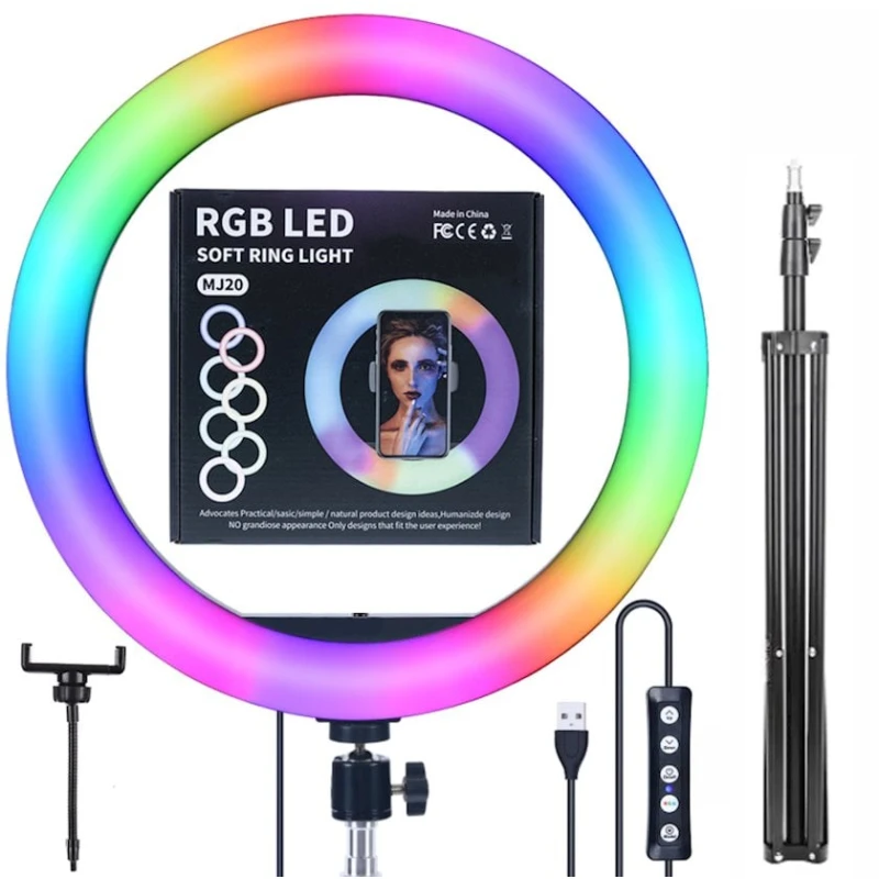 Кольцевая LED лампа Lakreon RGB LED Soft Ring Light MJ20 Кольцевая LED лампа Lakreon RGB LED Soft Ring Light MJ20