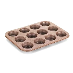 Форма для выпечки Korkmaz Muffy A652, 36x26.5 см, с антипригарным покрытием, коричневый Форма для выпечки Korkmaz Muffy A652, 36x26.5 см, с антипригарным покрытием, коричневый