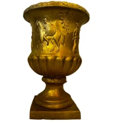 Ваза, золотистая, 40х58х58.8 см