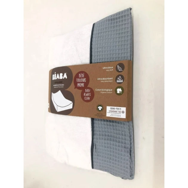 Чехол для пеленального матрасика Beaba Sofalange, хлопок, белый/серый, 74x45x19 см Чехол для пеленального матрасика Beaba Sofalange, хлопок, белый/серый, 74x45x19 см