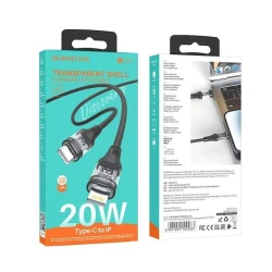 USB кабель Borofone BU37 20W Type-C - Lightning Black