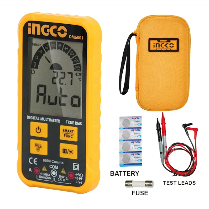 Мультиметр Ingco DM6001, 600 Вт