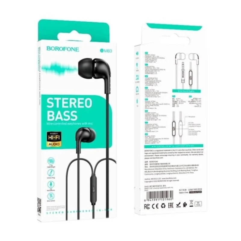 Simli qulaqlıqlar Borofone BM83 Black