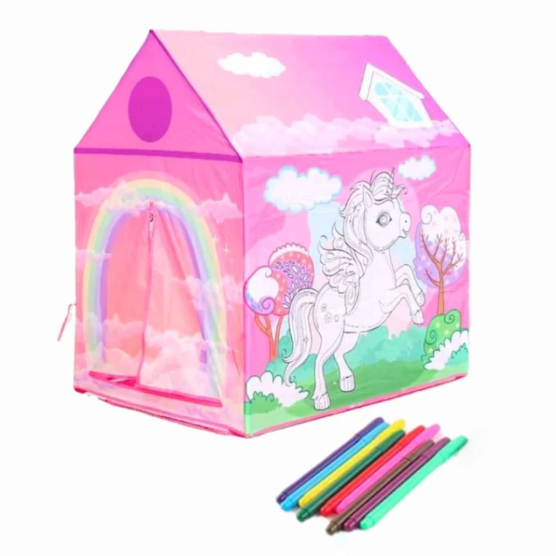 Uşaqlar üçün çadır Kadusi_0049, 104x95x70 sm, çəhrayı Uşaqlar üçün çadır Kadusi_0049, 104x95x70 sm, çəhrayı