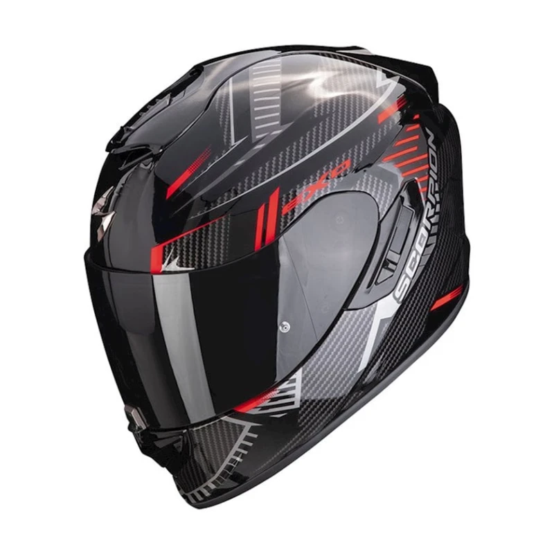 Motosiklet dəbilqəsi Scorpion EXO-1400 Evo Air Shell Black-Red, ölçü XXL, qara/qırmızı