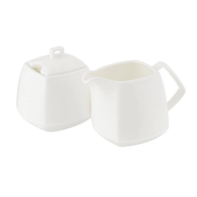 Набор сахарница и молочник Wilmax WL-995028, 340 мл/310 мл, фарфор, белый Набор сахарница и молочник Wilmax WL-995028, 340 мл/310 мл, фарфор, белый