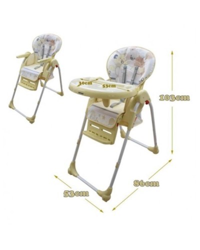 Uşaq oturacağı yedirmə üçün Baby Home YS01 Yellow, sarı