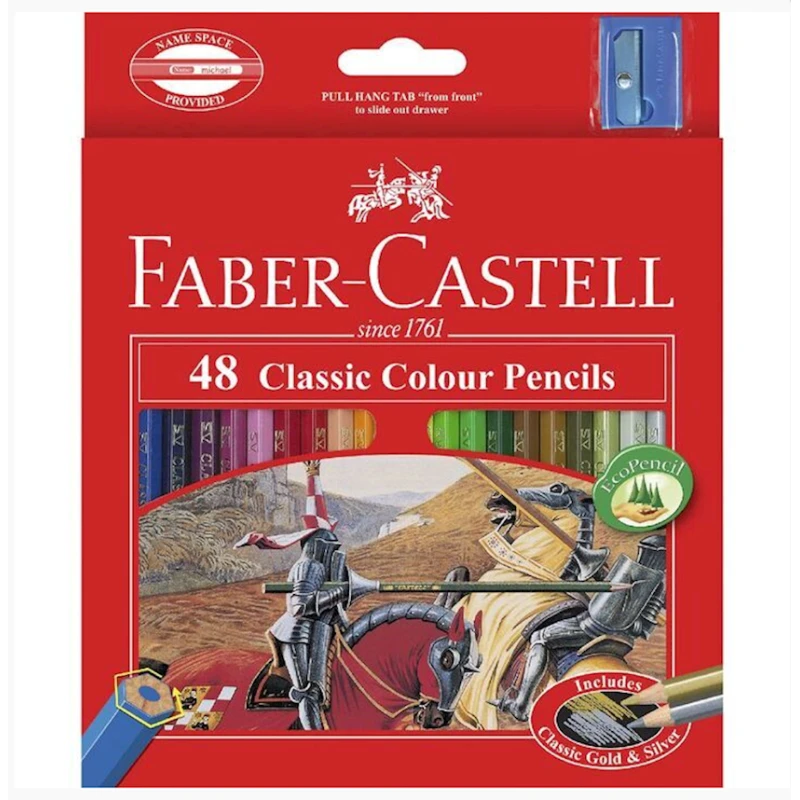 Rəngli karandaş dəsti Faber-Castell Classic Color 115858, 48 rəng