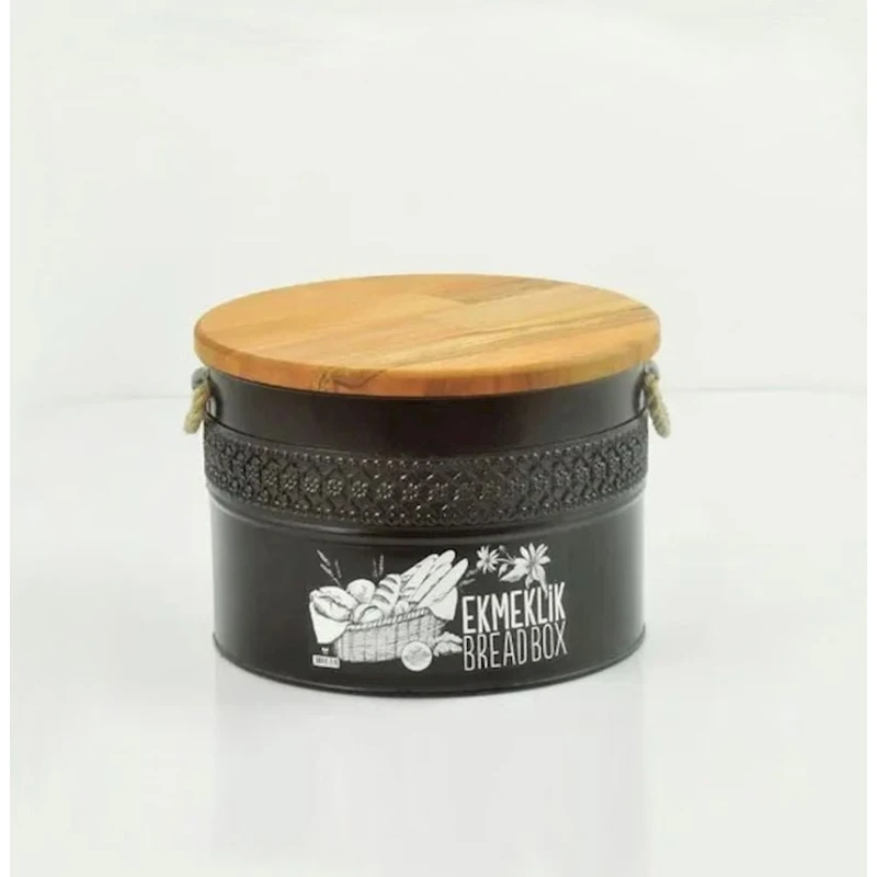 Хлебница NH_QR555, 17x25 см, металл/дерево, черная Хлебница NH_QR555, 17x25 см, металл/дерево, черная
