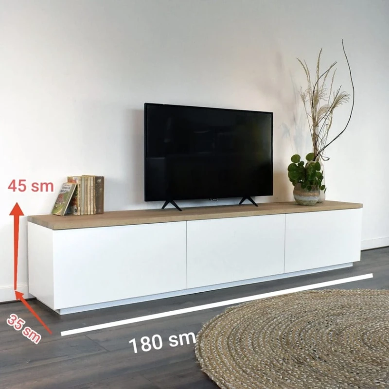 Тумба под ТВ Ev Plus 12116091, ЛДСП, 180x35x45 см Тумба под ТВ Ev Plus 12116091, ЛДСП, 180x35x45 см