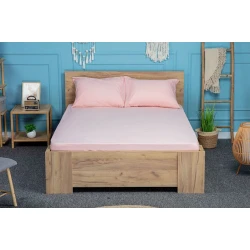 Комплект постельного белья Pima Cotton Vero SHA-0000872, простыня 180х200, наволочки 50х70, двуспальный, хлопок, розовый