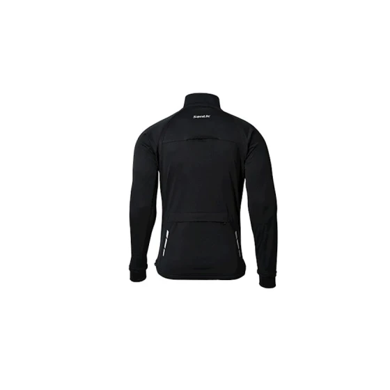Велокуртка мужская Santic WM0C01115H, черная, полиэстер, размер XXL Велокуртка мужская Santic WM0C01115H, черная, полиэстер, размер XXL