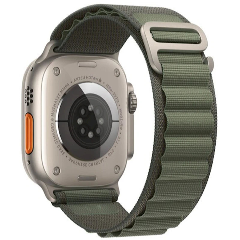 Kəmər Smart Watch 42/44/49 mm üçün Nylon Loop, Green