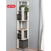 Стеллаж Letta Dub White, 180х35х35 см, ЛДСП, белый Стеллаж Letta Dub White, 180х35х35 см, ЛДСП, белый