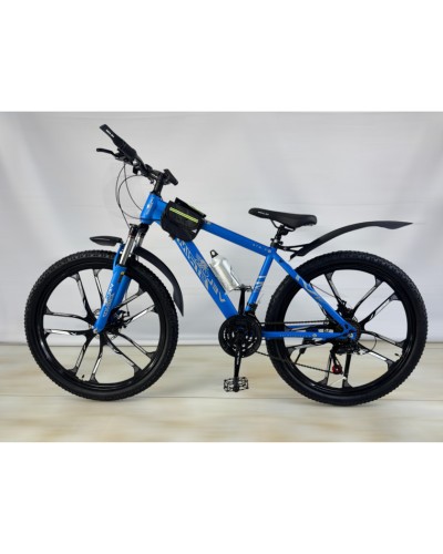 Горный велосипед VelooStrim SAAS-3220330, темно-синий, 24