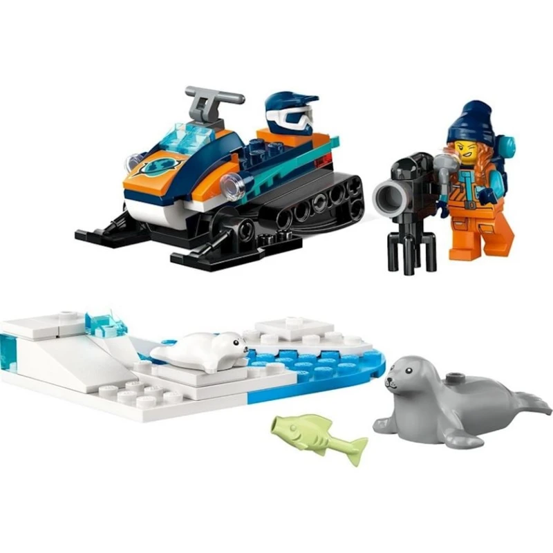 Konstruktor LEGO City Exploration Arctic Snowmobile 60376, 5+ yaş, 70 hissə