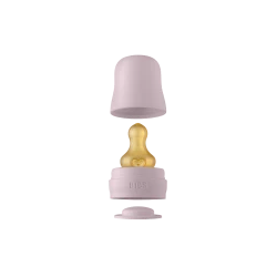 Бутылочка для кормления BIBS Baby Bottle Complete Set 0+ месяцев, 225 мл, стекло/латекс, светло-фиолетовая