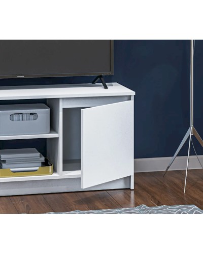 TV üçün tumba Letta 3563 TV1, 60x40x120 sm, LDSP, ağ