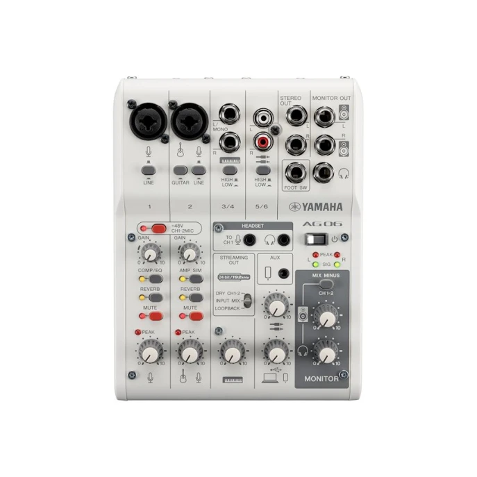 Микшерный пульт Yamaha AG06MK2 White Микшерный пульт Yamaha AG06MK2 White