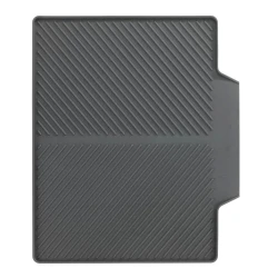 Коврик для посуды Wenko Nelia, 34x40x3 см, резина, серый