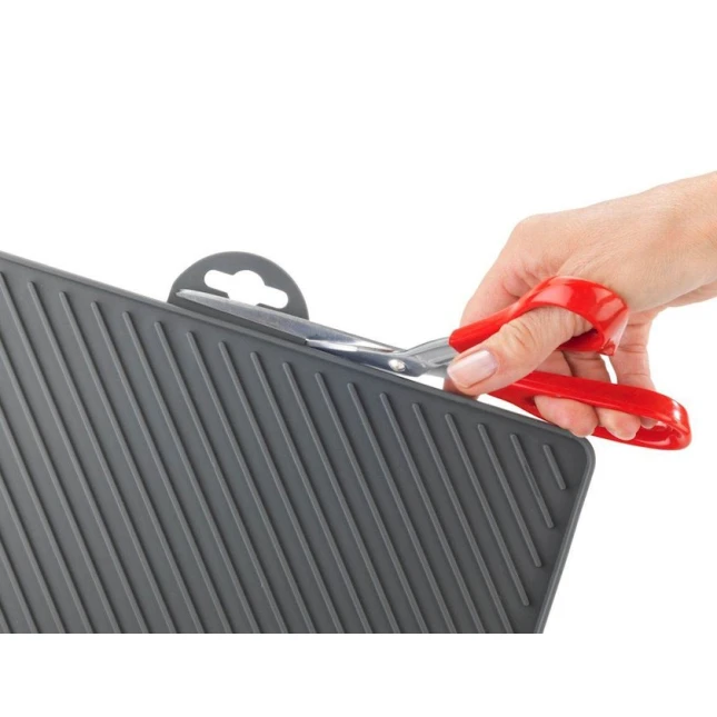 Коврик для посуды Wenko Nelia, 34x40x3 см, резина, серый Коврик для посуды Wenko Nelia, 34x40x3 см, резина, серый