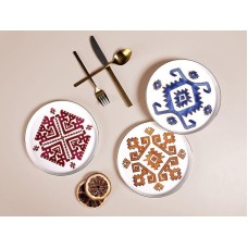 Boşqablar dəsti Porland Arabesque 04ALM007149, rəngbərəng, 18 sm, 6 əd