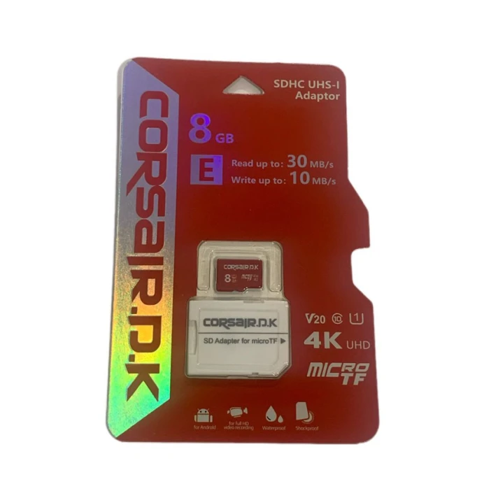 Карта памяти Corsair.D.K 8.GB SDHC UHS-L Чтение 30 МБ/с Запись 10 МБ/с Карта памяти Corsair.D.K 8.GB SDHC UHS-L Чтение 30 МБ/с Запись 10 МБ/с
