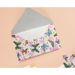 Zərf, çəhrayı, 15x9 sm, 10 əd