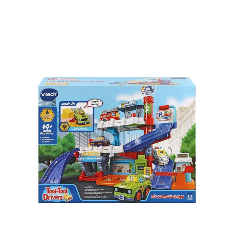 Игровой набор VTech Toot-Toot Drivers Fix & Fuel Garage 80-556603, 1-5 лет