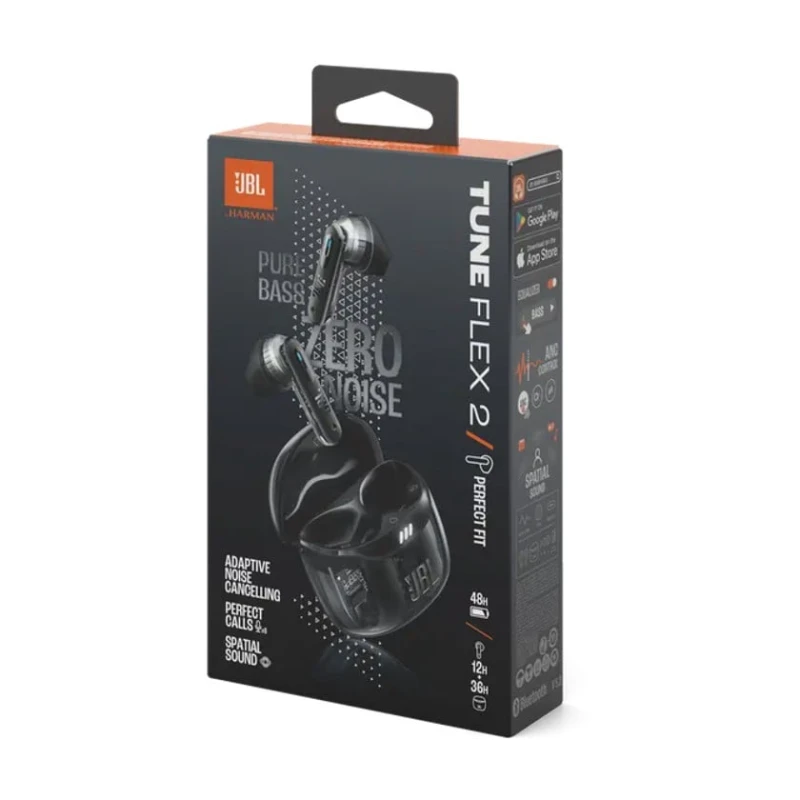 Беспроводные наушники JBL Tune Flex 2 Ghost Edition Black