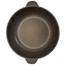 Qazan Гардарика 6144 (1710-18-10), alüminium, qara, 30 sm, 10 l