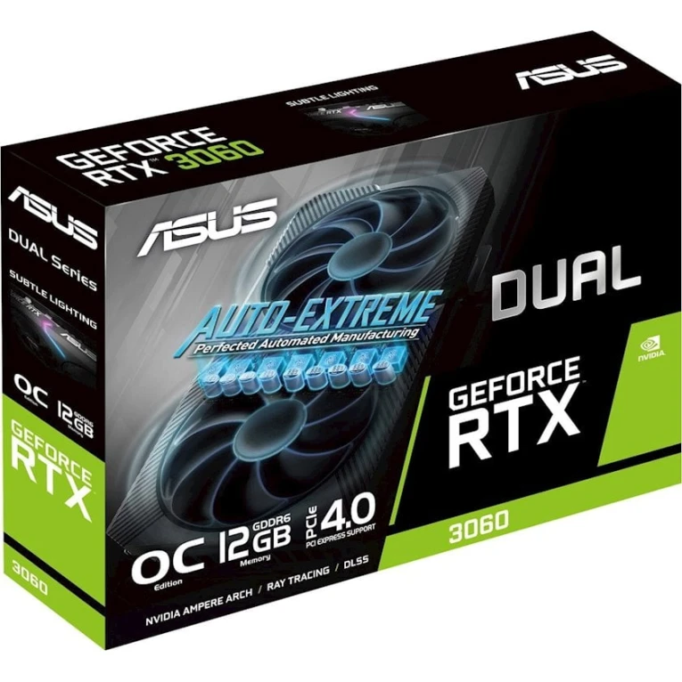 Видеокарта Asus GeForce RTX 3060 Dual 12GB GDDR6 (90YV0GB2-M0NA10)