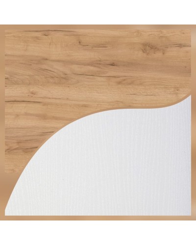 Yazı masası 3563_M3TabForcWhzol, ağ/qəhvəyi, 100x60x154 sm