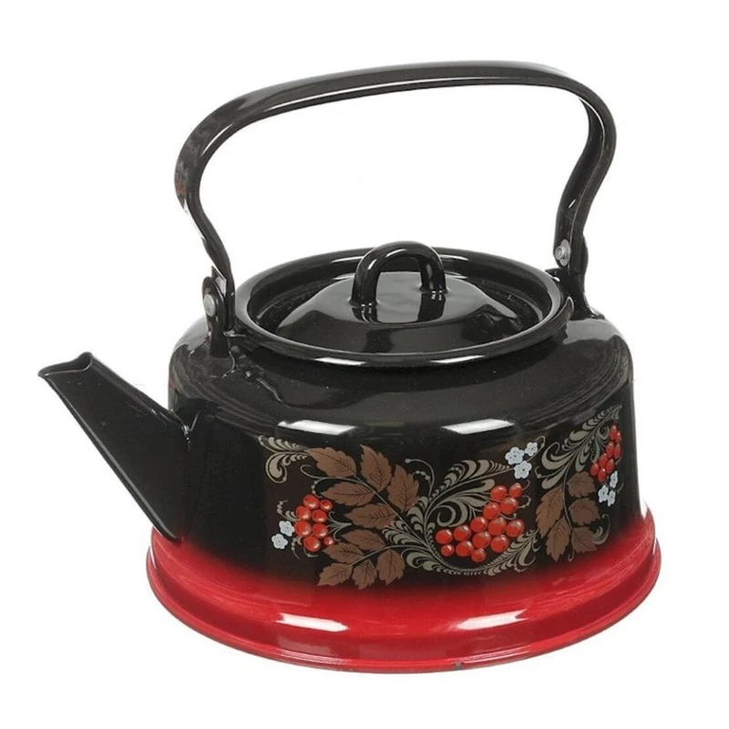 Чайник для кипячения воды СтальЭмаль С2713.8, 3500 мл, эмалированная сталь, черный Чайник для кипячения воды СтальЭмаль С2713.8, 3500 мл, эмалированная сталь, черный