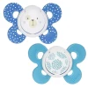 Набор пустышек Chicco Physio Compact Boy, 6-16 месяцев, силикон, 2 шт, синий