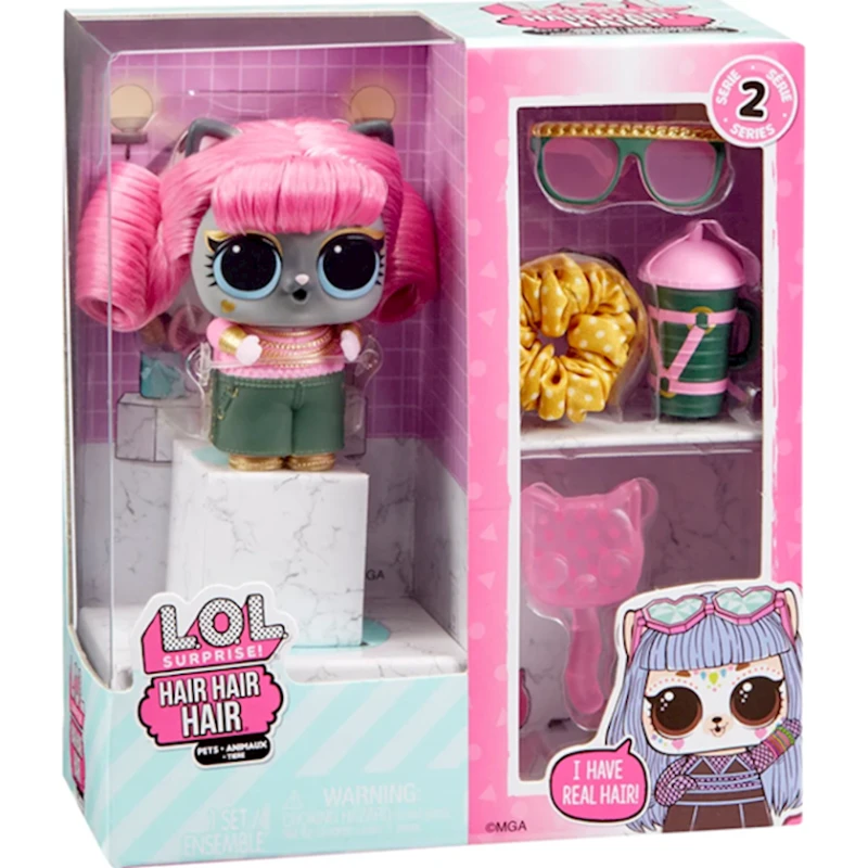 Кукла-питомец MGA L.O.L. Surprise! Hair Hair Hair Pets Series 2 584469EUC, товар в ассортименте Кукла-питомец MGA L.O.L. Surprise! Hair Hair Hair Pets Series 2 584469EUC, товар в ассортименте