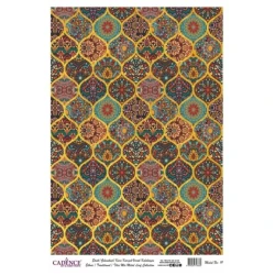 Рисовая бумага для декупажа Cadence Metal Leaf Rice Paper Background Gold 019 Рисовая бумага для декупажа Cadence Metal Leaf Rice Paper Background Gold 019