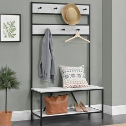 Вешалка LH White, ЛДСП, 180x40x120 см, белая Вешалка LH White, ЛДСП, 180x40x120 см, белая