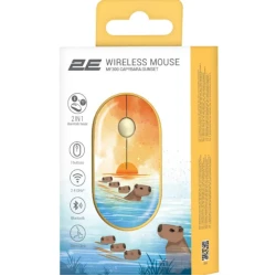 Мышь 2E MF300 Capybara Sunset Silent WL BT Yellow (2E-MF300WCAPIBARAYW)