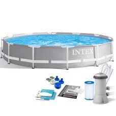 Karkaslı hovuz Intex H26225588712NP, 366x76 sm, 6503 l, boz
