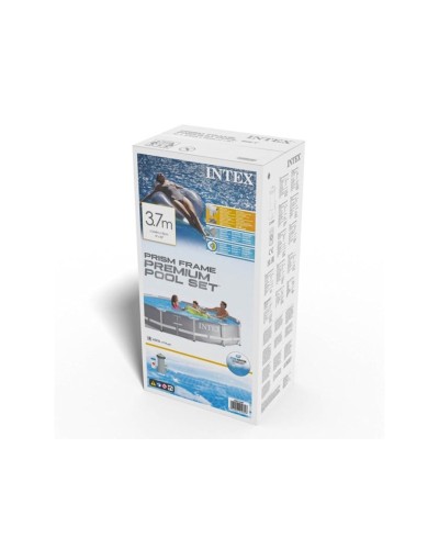 Karkaslı hovuz Intex H26225588712NP, 366x76 sm, 6503 l, boz