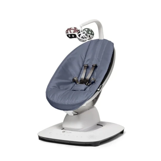 Детская люлька-качалка 4 Moms Mamaroo 5.0 Slate, синяя