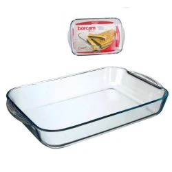 Форма для запекания Pasabahce Borcam 59124, 40х25x6 см, стекло, прозрачный Форма для запекания Pasabahce Borcam 59124, 40х25x6 см, стекло, прозрачный