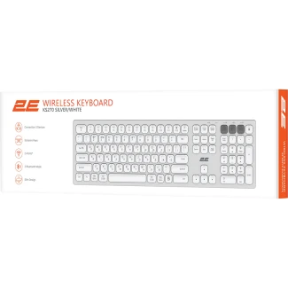 Клавиатура 2E KS270 WL/BT Silver/White