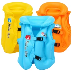 Üzgüçülük jileti CAP03_2-2, vinil, sarı, 3-6 yaş