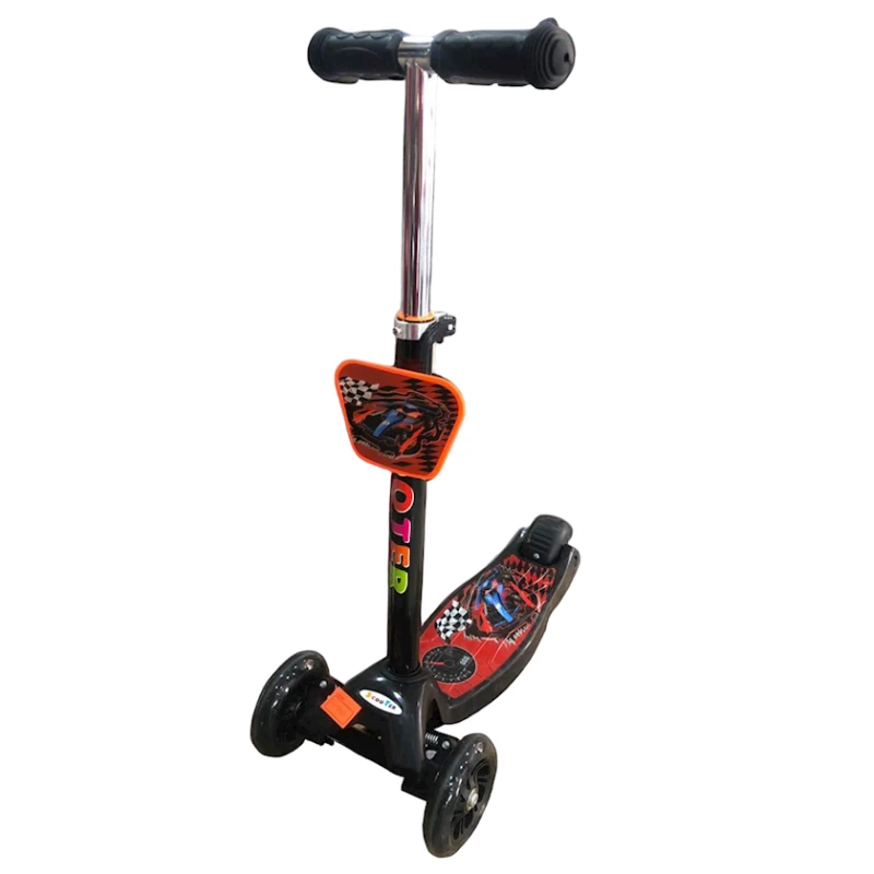 Детский самокат двухколесный 036YD-4, до 7 лет, черный Детский самокат двухколесный 036YD-4, до 7 лет, черный