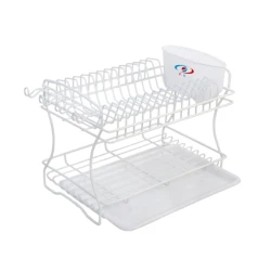 Сушилка для посуды Kaveh, 53x31x25 см, металл, с поддоном, белый Сушилка для посуды Kaveh, 53x31x25 см, металл, с поддоном, белый