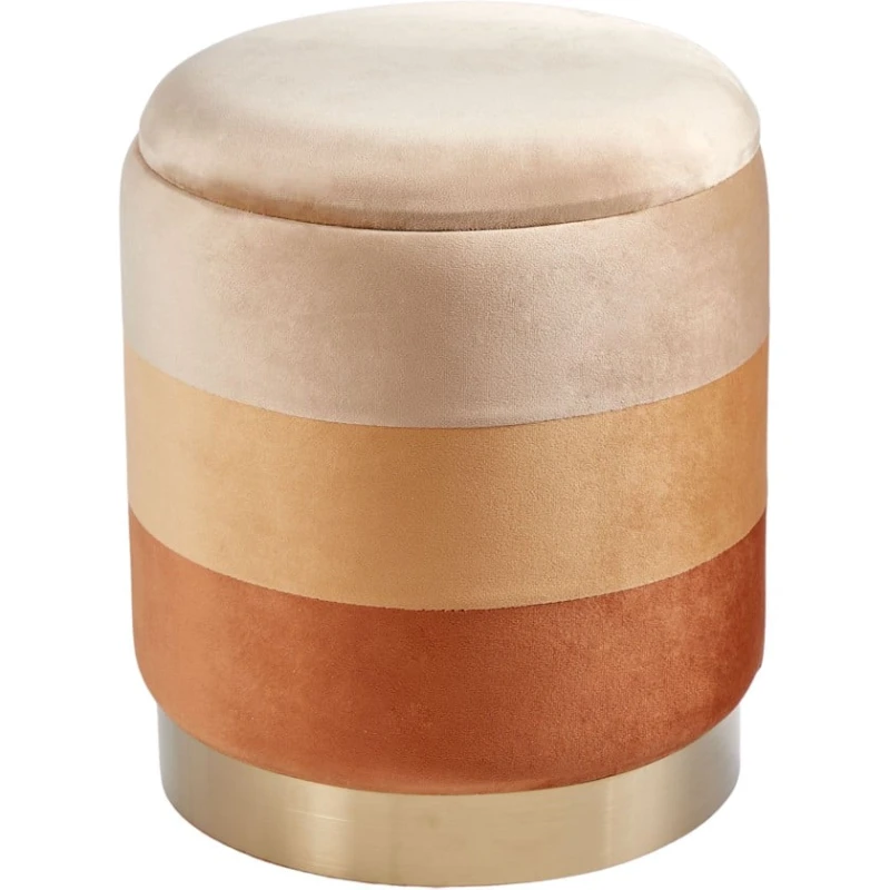 Пуфик 34, ткань, разноцветный, 40x35x35 см