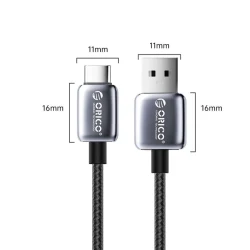 Кабель USB Orico GQA66-15 1.5м USB A - Type-C Black Black